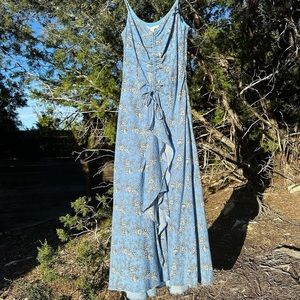 Baby blue ruffle dress